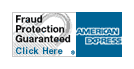 We accept Mastercard, Visa and American express